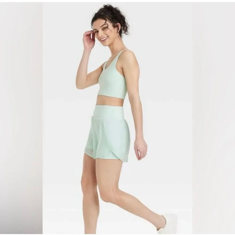 All in Motion 2 in 1 Shorts Size XS Sea Foam Green New